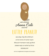 Little Peanut Yellow Invitation